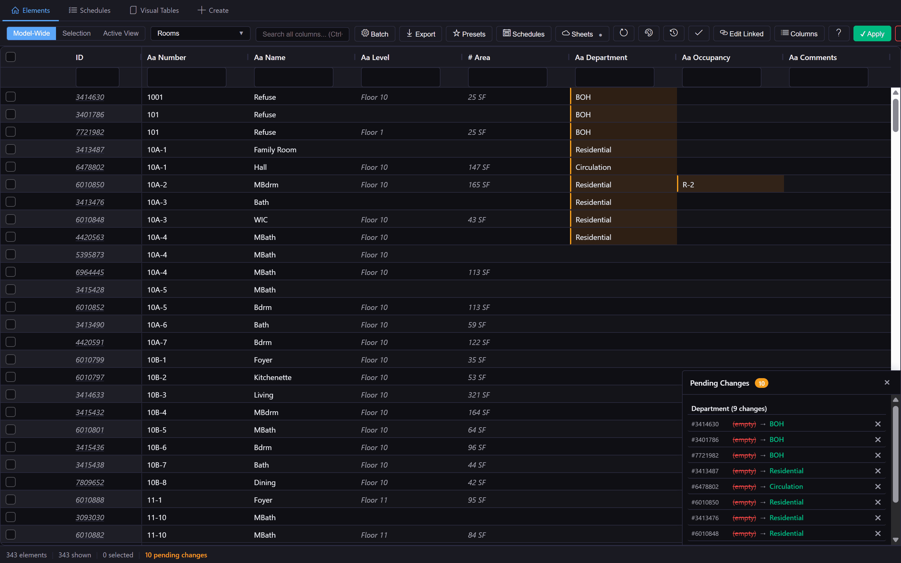 DataLink AG Grid inline editing interface